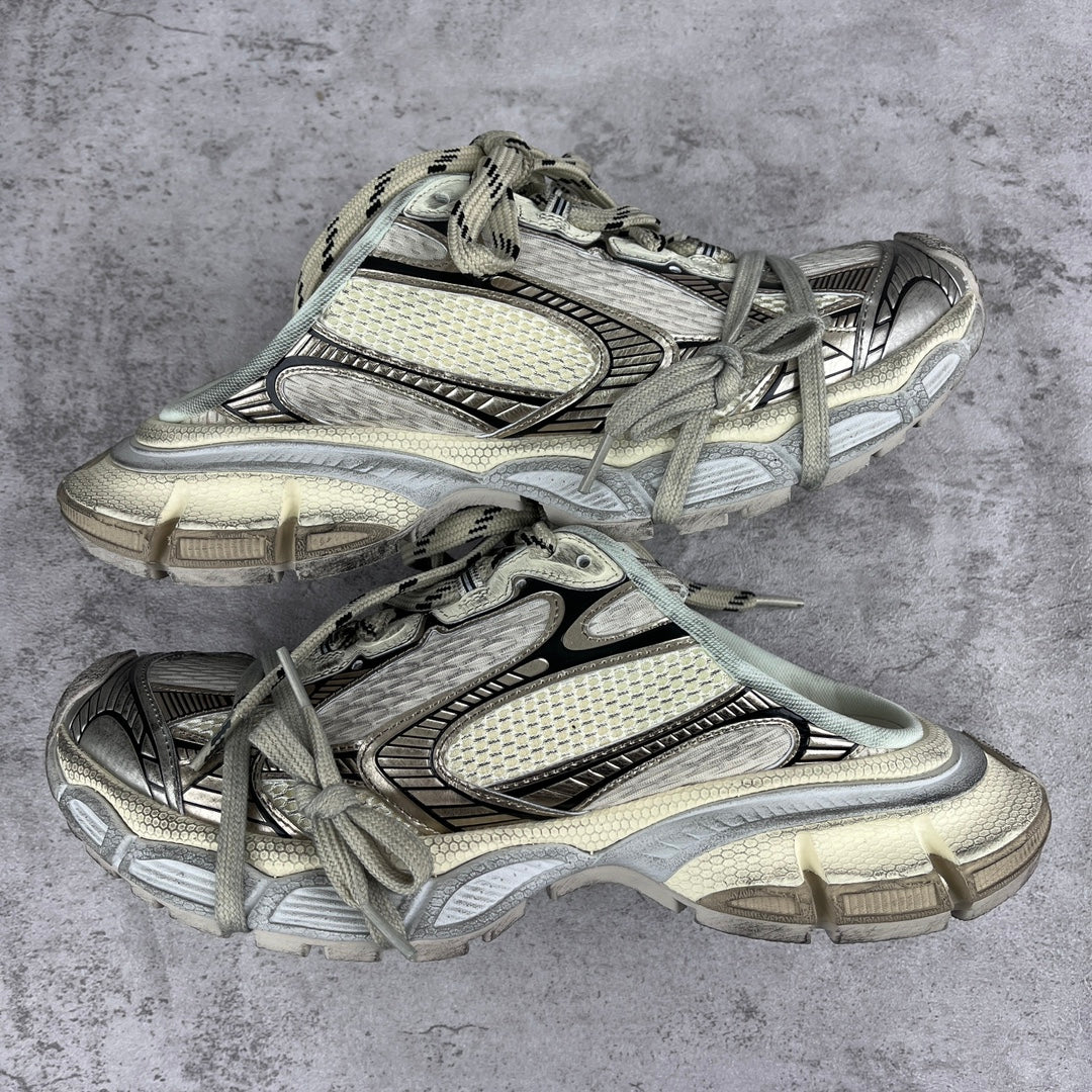 Balenciaga unisex sneakers with lace-up straps, mesh panels, and thick rubber sole