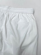 Burberry white shorts with elastic waistband and back seam details