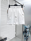 Burberry white drawstring shorts with elastic waistband and front pockets