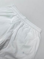 Burberry white shorts with elastic waistband and lightweight fabric