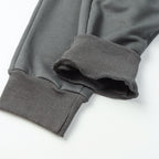 Stone Island pants with ribbed elastic cuffs and stitched hem, dark gray
