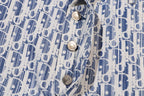 Dior shorts front placket with three metal buttons