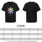 Black T-shirt front and back views