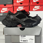 Balenciaga unisex running shoes, black knit mesh with gray overlays and chunky sole