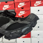 Balenciaga unisex running shoe, black mesh and gray strap with molded heel tab