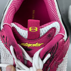 Balenciaga unisex sneakers interior, pink and white lining with 8 logo on tongue