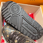 Louis Vuitton monogram trainer shoe outsole tread detail