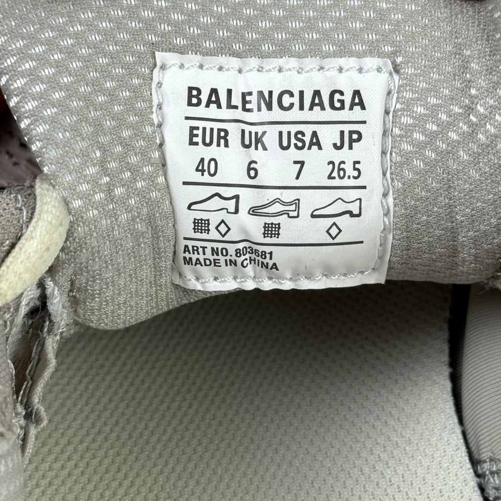 Shoe size tag: BALENCIAGA, EUR 40, UK 6, USA 7, JP 26.5; ART NO. 0B5068H