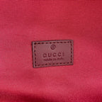 Gucci men's bag red fabric logo label patch, Made in Italy