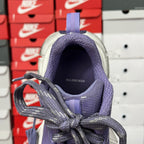 Dark blue knit sneaker with fabric pull tab and BALENCIAGA heel label