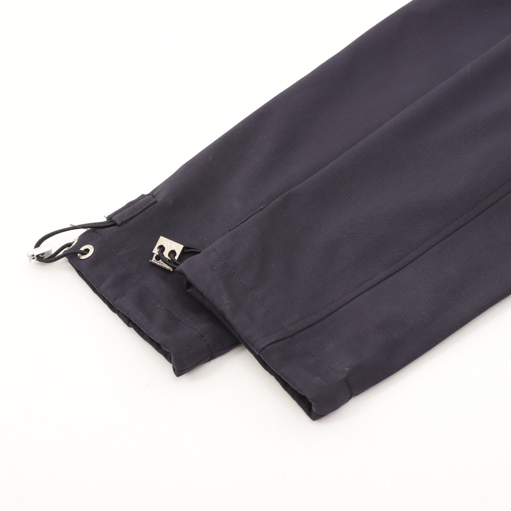Dior long-sleeve jacket sleeve hem with adjustable drawcord and metal accents