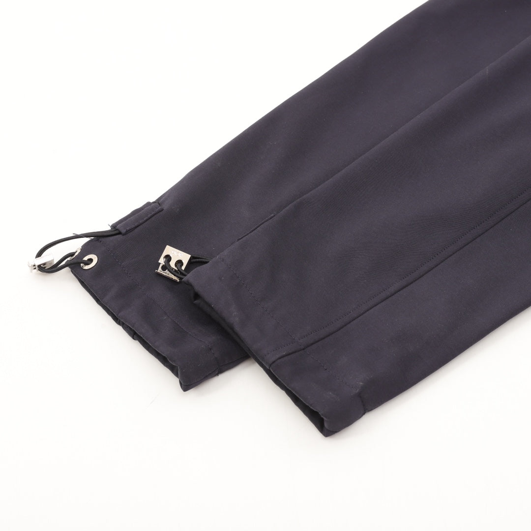 Dior long-sleeve jacket sleeve hem with adjustable drawcord and metal accents