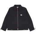 Dior long-sleeve jacket with full zipper, point collar, and flap chest pockets