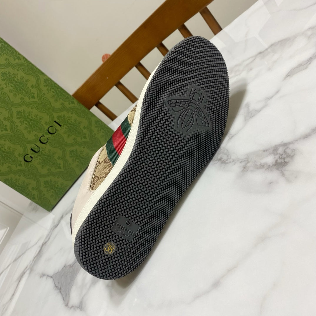 Gucci unisex sneakers outsole, textured dark rubber bottom with logo marks.
