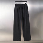 Black Balenciaga wide-leg pants, full front view