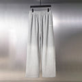 Balenciaga light gray sweatpants with elastic waist and wide straight legs
