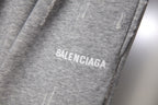 Balenciaga gray pants with embroidered BALENCIAGA logo on the leg