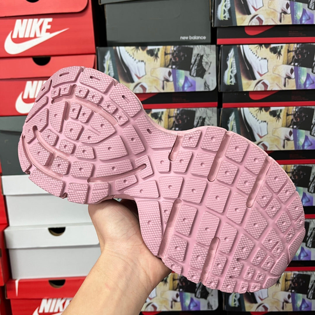 Pink Balenciaga unisex sneaker outsole with grid traction pattern
