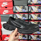 Balenciaga unisex sneakers, black mesh and leather-look panels with chunky tread sole