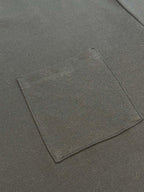 Louis Vuitton dark T-shirt fabric label patch close-up