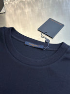 Louis Vuitton dark navy crew-neck T-shirt with interior size tag