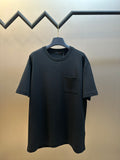 Louis Vuitton short-sleeve T-shirt in dark color with small chest pocket