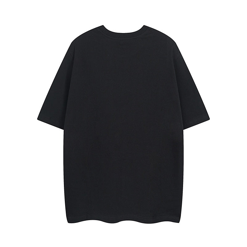 Black Gucci short-sleeve T-shirt, plain back view