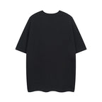 Black Gucci short-sleeve T-shirt, plain back view