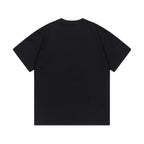 Black Gucci T-shirt back view, plain crew neck with short sleeves