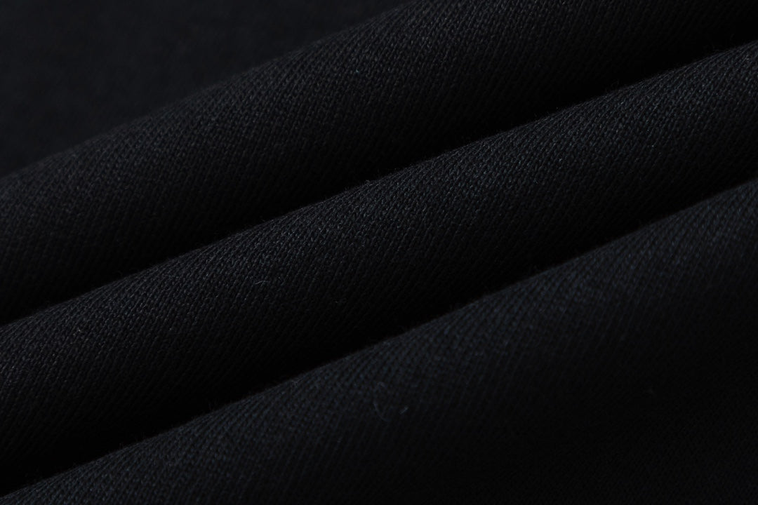 Gucci shorts fabric close-up in dark black knit