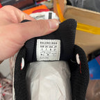 Unisex sneakers size label inside showing Balenciaga and size 41, made in China