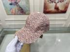 Burberry baseball cap, pink TB monogram print with dark underside brim