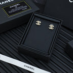 Chanel CC stud earrings in gift box