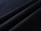 Gucci short-sleeve T-shirt fabric close-up, dark navy knit texture