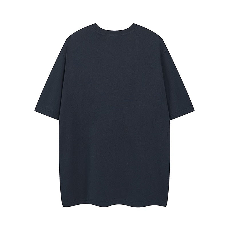 Gucci short-sleeve T-shirt, dark navy, crew neck, plain back view
