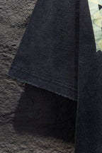 Balenciaga black T-shirt with curved hem and short sleeves