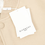 Beige bomber jacket with hanging tag labeled GIVENCHY PARIS