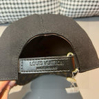 Louis Vuitton x Supreme cap interior view with Louis Vuitton label and black brim