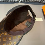 Louis Vuitton x Supreme baseball cap interior with adjustable strap and hanging tag