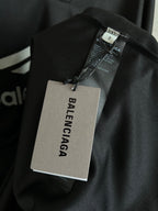 Balenciaga long-sleeve shirt with hangtag and neck label, black fabric