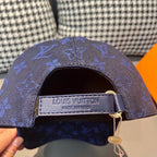 Louis Vuitton monogram baseball cap with adjustable strap and leatherette logo patch