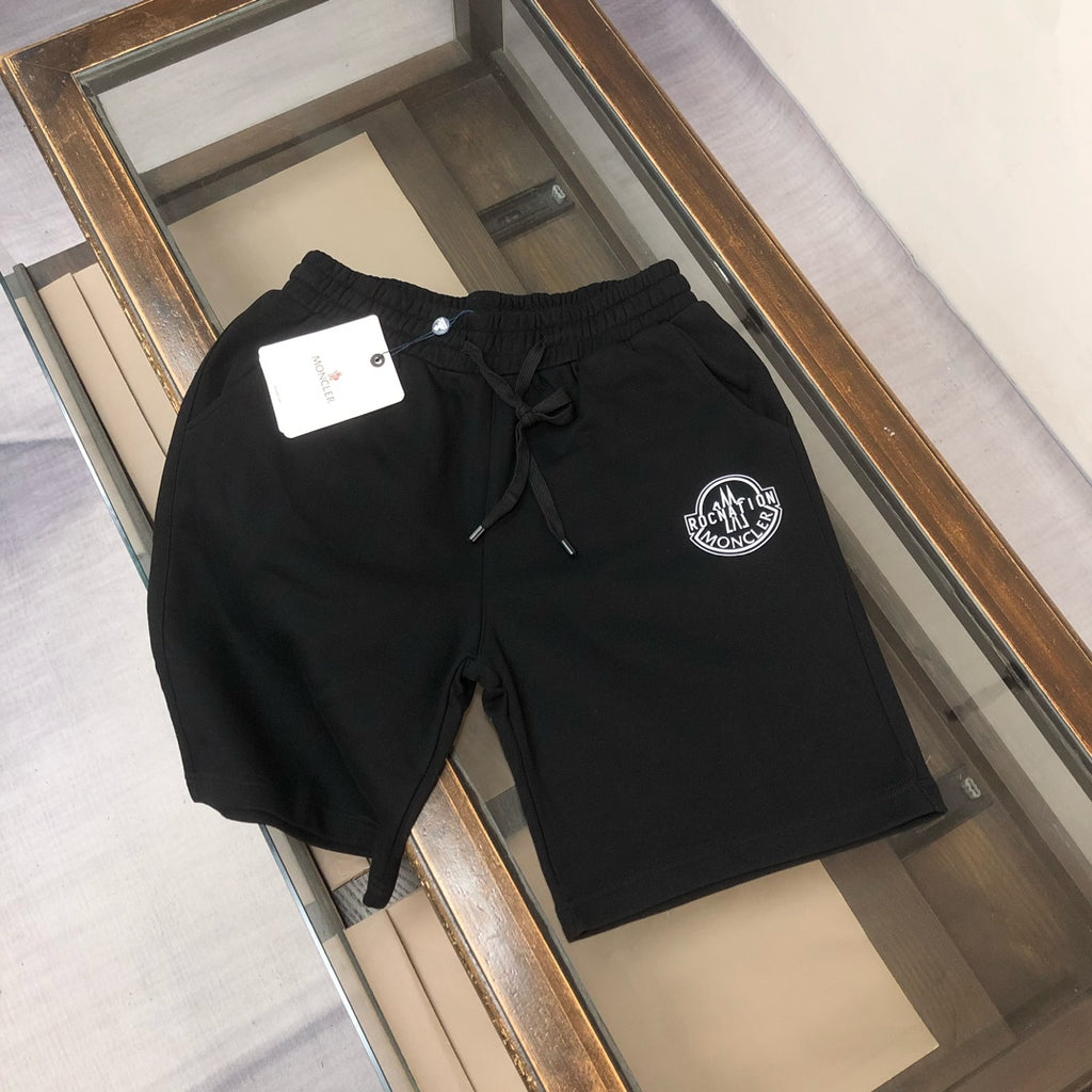 Stone Island shorts, black drawstring with logo patch
