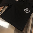 Stone Island shorts, black fabric with front seam and logo patch