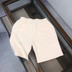 Stone Island off-white drawstring shorts with straight hem