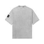 Stone Island crew-neck T-shirt back view in light gray