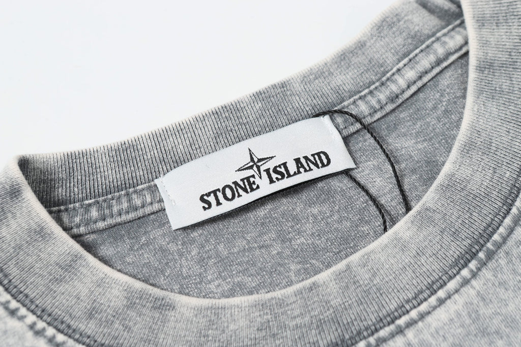 Stone Island crew-neck T-shirt with interior neck label