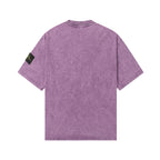 Stone Island T-shirt in lavender, back view, short sleeves.