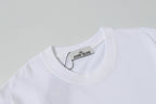 White Stone Island T-shirt crew neck with inner brand label.