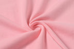 Pink T-shirt knit fabric showing soft texture