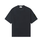 Stone Island crew-neck T-shirt in dark color, short sleeves